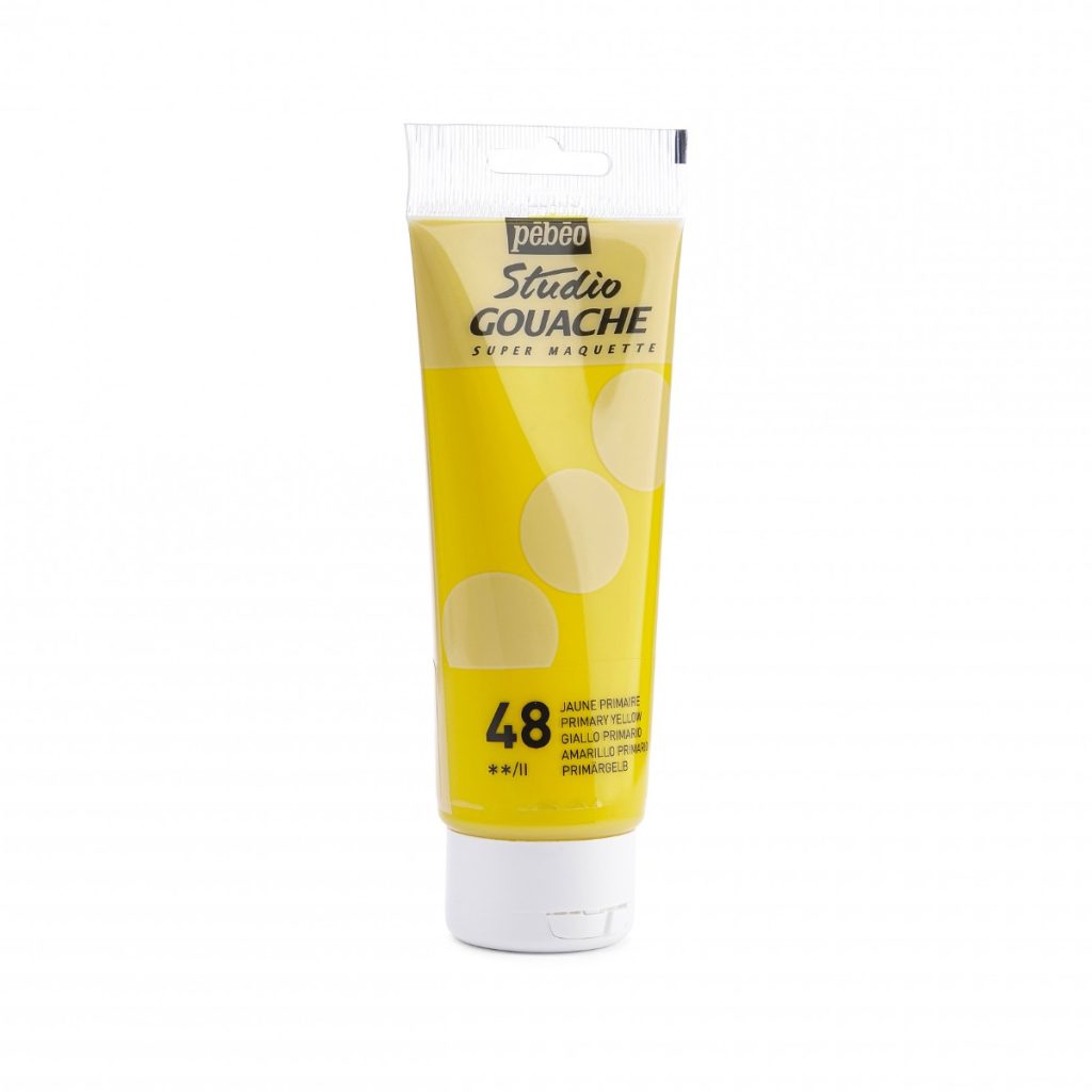 Pébéo STUDIO GOUACHE 100 ML JAUNE PRIMAIRE Vue de droite