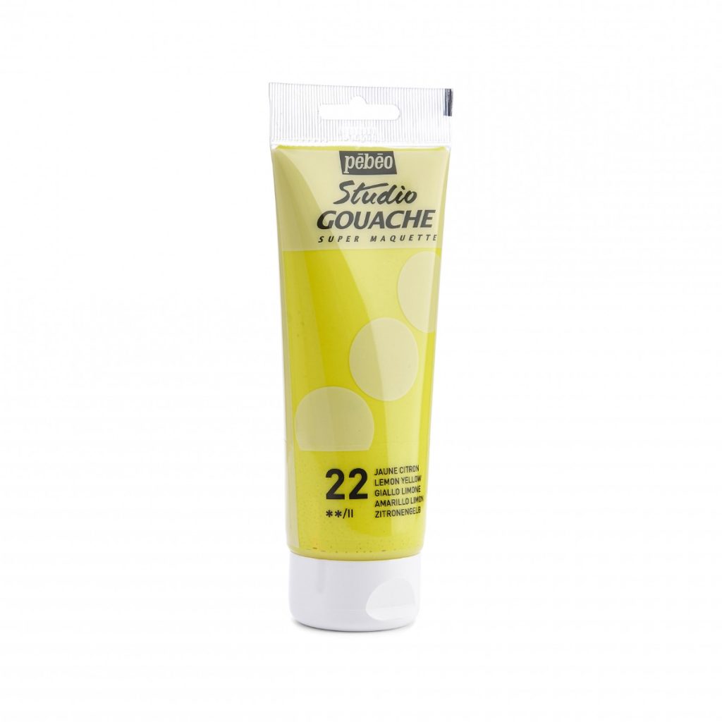 Pébéo STUDIO GOUACHE 100 ML JAUNE CITRON Vue de droite