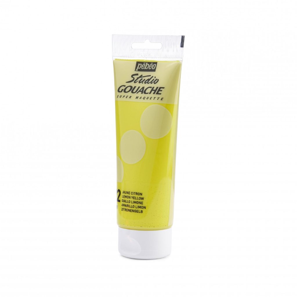 Pébéo STUDIO GOUACHE 100 ML JAUNE CITRON Vue de gauche