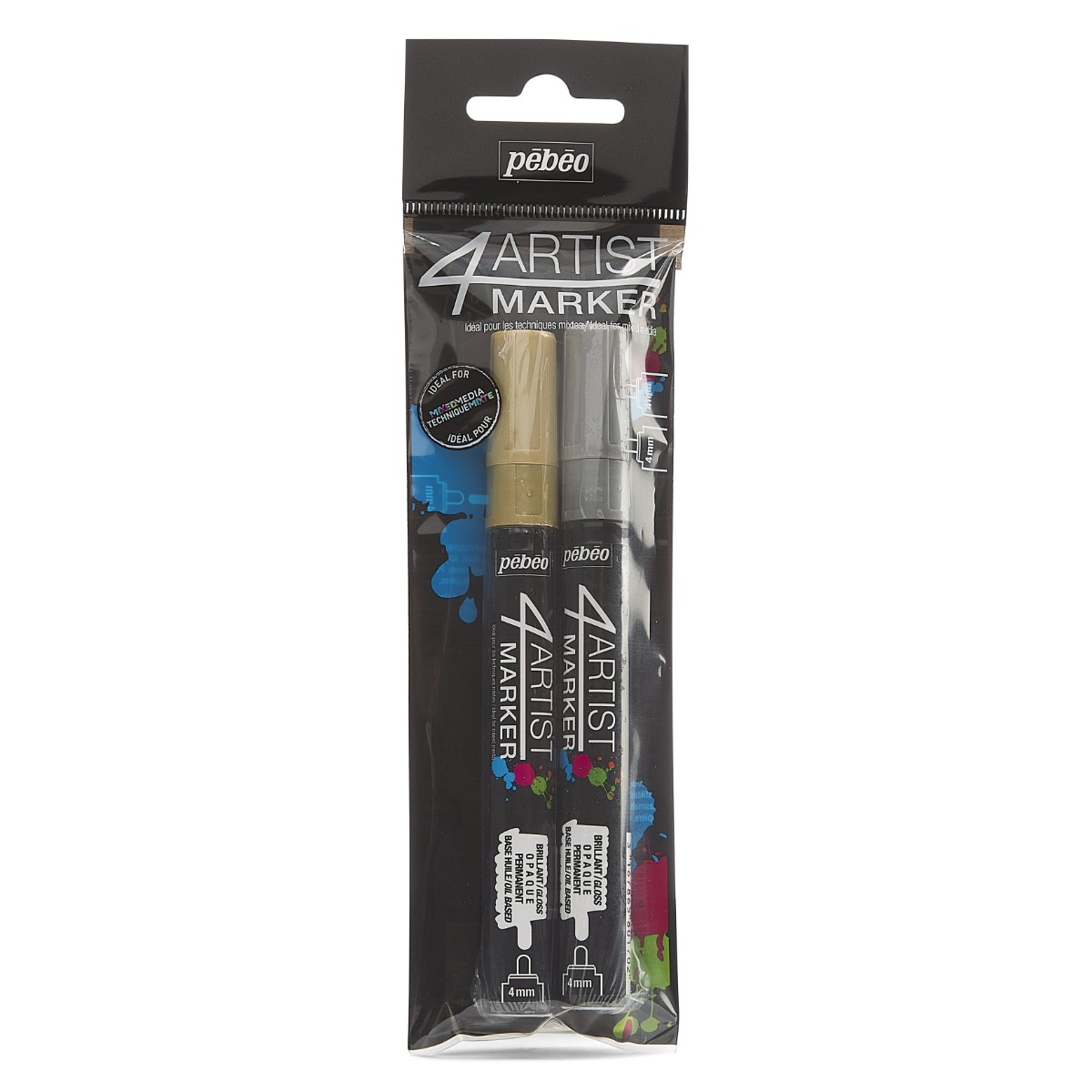 Set di 5 pennarelli a base di olio - 5 x 4 mm