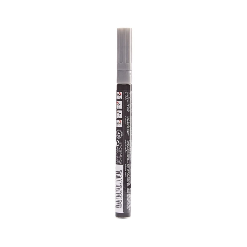 Pébéo Marqueur à l'Huile 4ARTIST MARKER 2 MM RONDE ARGENT Vue de dos