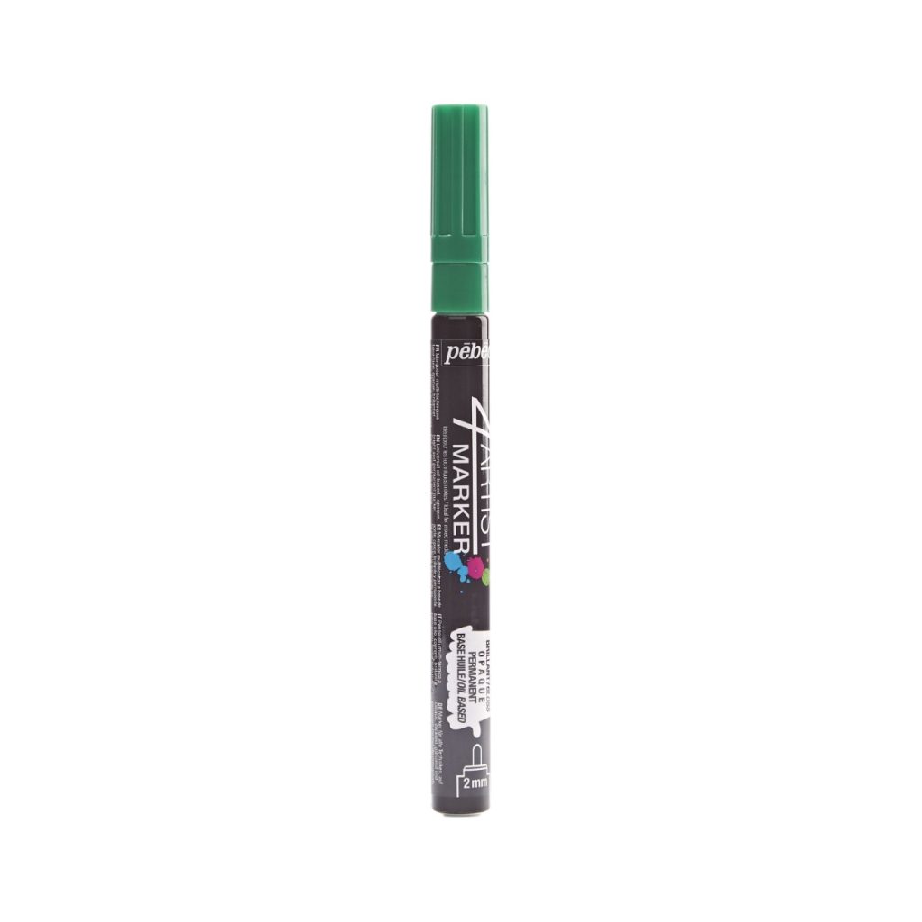 Pébéo Marqueur à l'Huile 4ARTIST MARKER 2 MM RONDE VERT FONCE Vue de droite