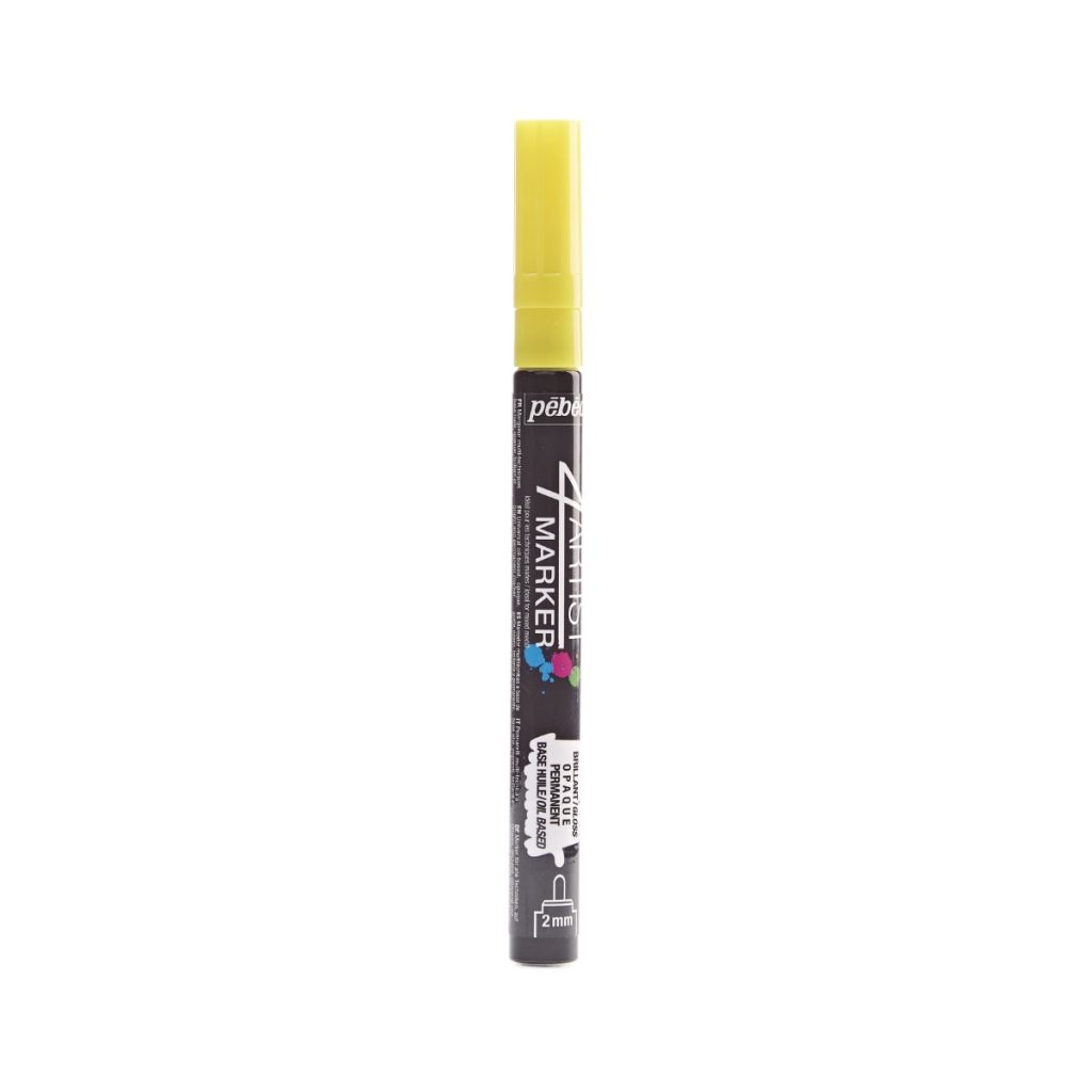 Pébéo Marqueur à l'Huile 4ARTIST MARKER 2 MM RONDE JAUNE Vue de droite