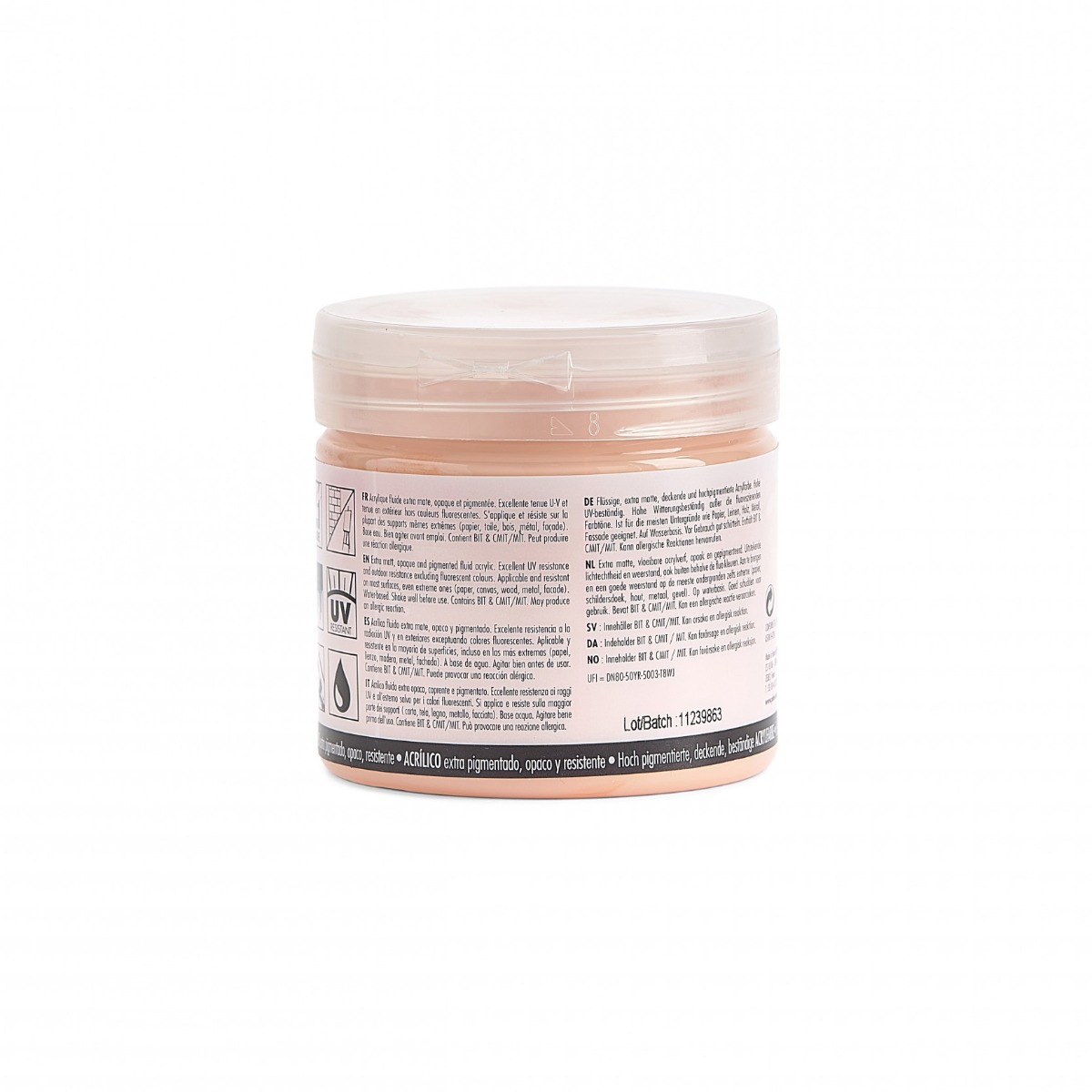 Acrilico Opaco Pébéo 256017 Pub Rosa Luce 140ml – Colore Extra Concentrato, Senza Cadmio, Per Interni/esterni, Asciugatura Rapida - copertina