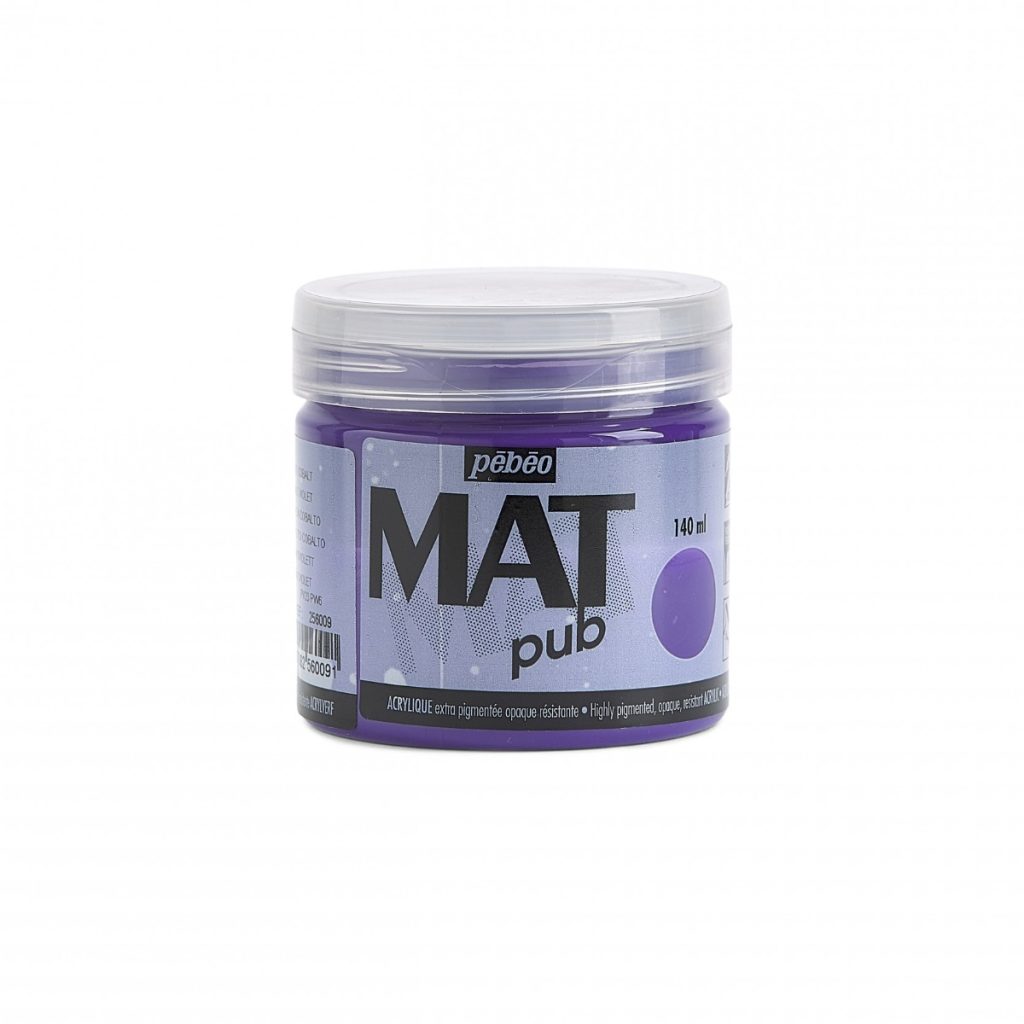 Pébéo Peinture Acrylique ACRYLIQUE MAT PUB 140 ML VIOLET COBALT Vue de face