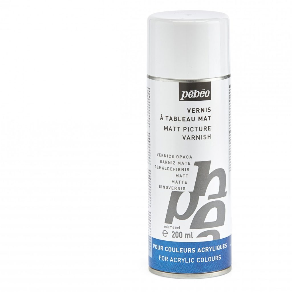 Pébéo ARTIST ACRYLICS 200 ML VERNIS MAT PHASE SOLVANT EN SPRAY Vue de face