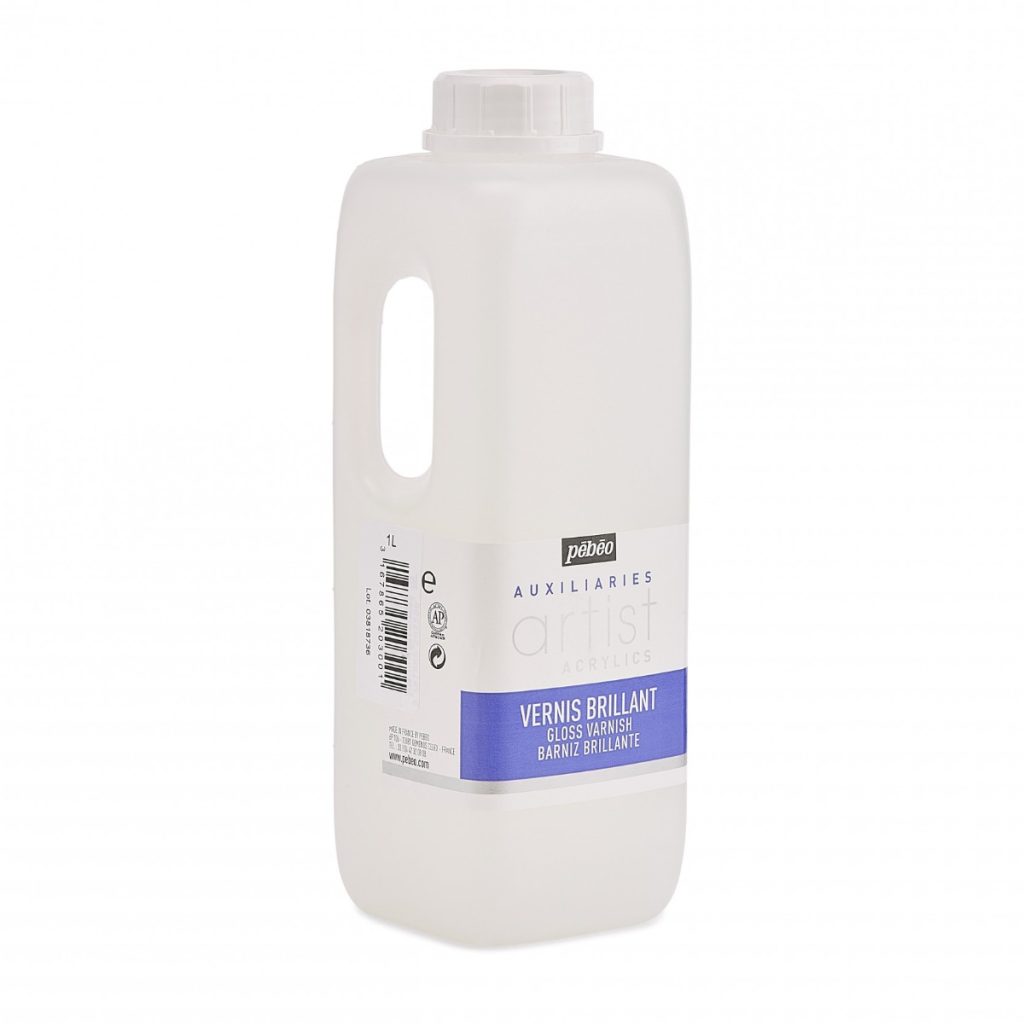 Pébéo ARTIST ACRYLICS 1 L VERNIS BRILLANT PHASE AQUEUSE Vue de droite
