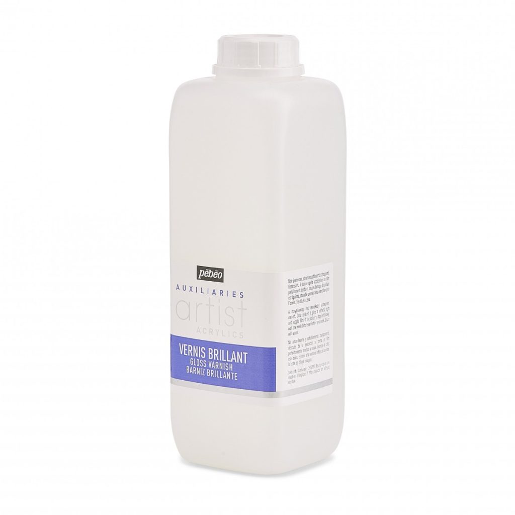 Pébéo ARTIST ACRYLICS 1 L VERNIS BRILLANT PHASE AQUEUSE Vue de gauche