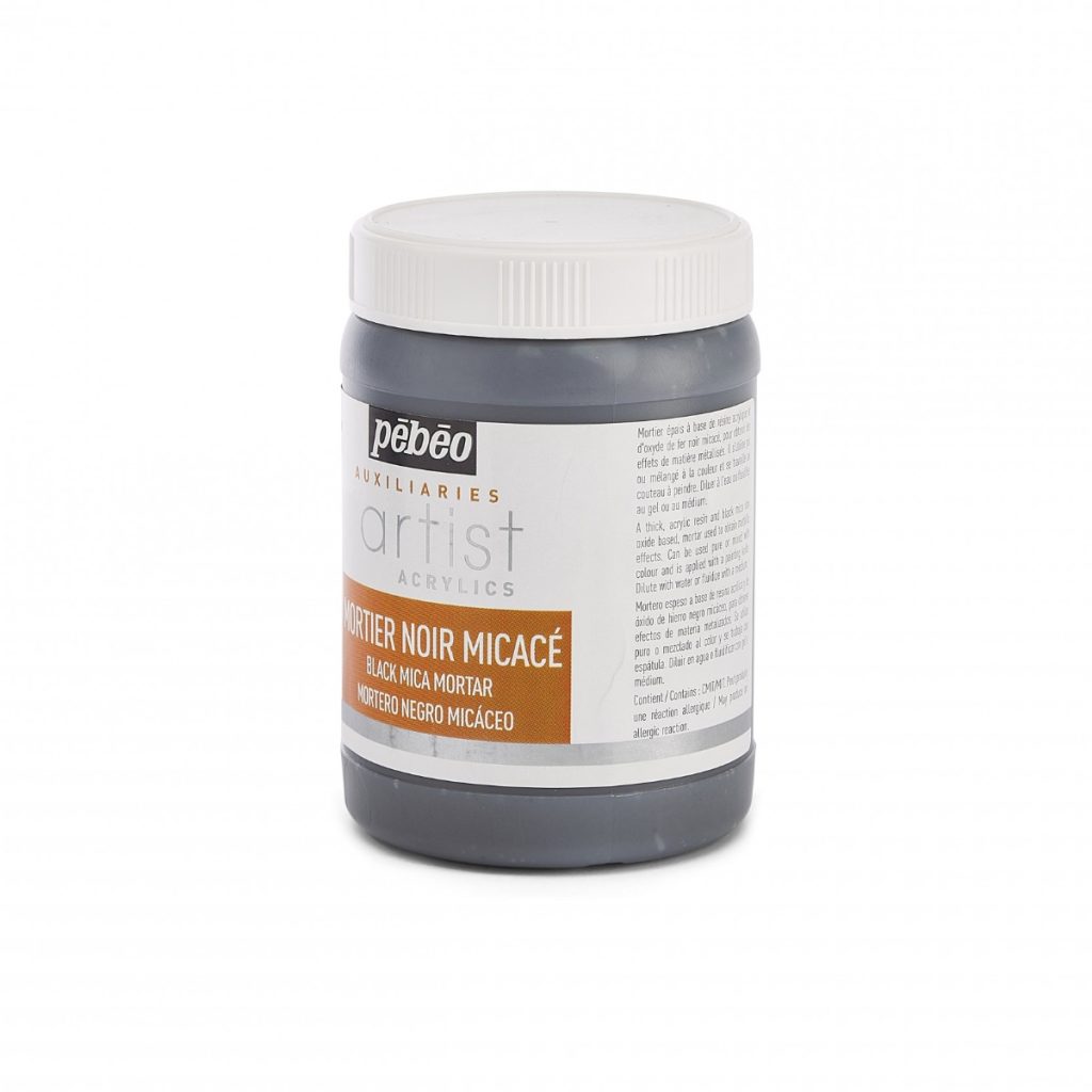 Pébéo ARTIST ACRYLICS 250 ML MORTIER NOIR MICACE Vue de gauche
