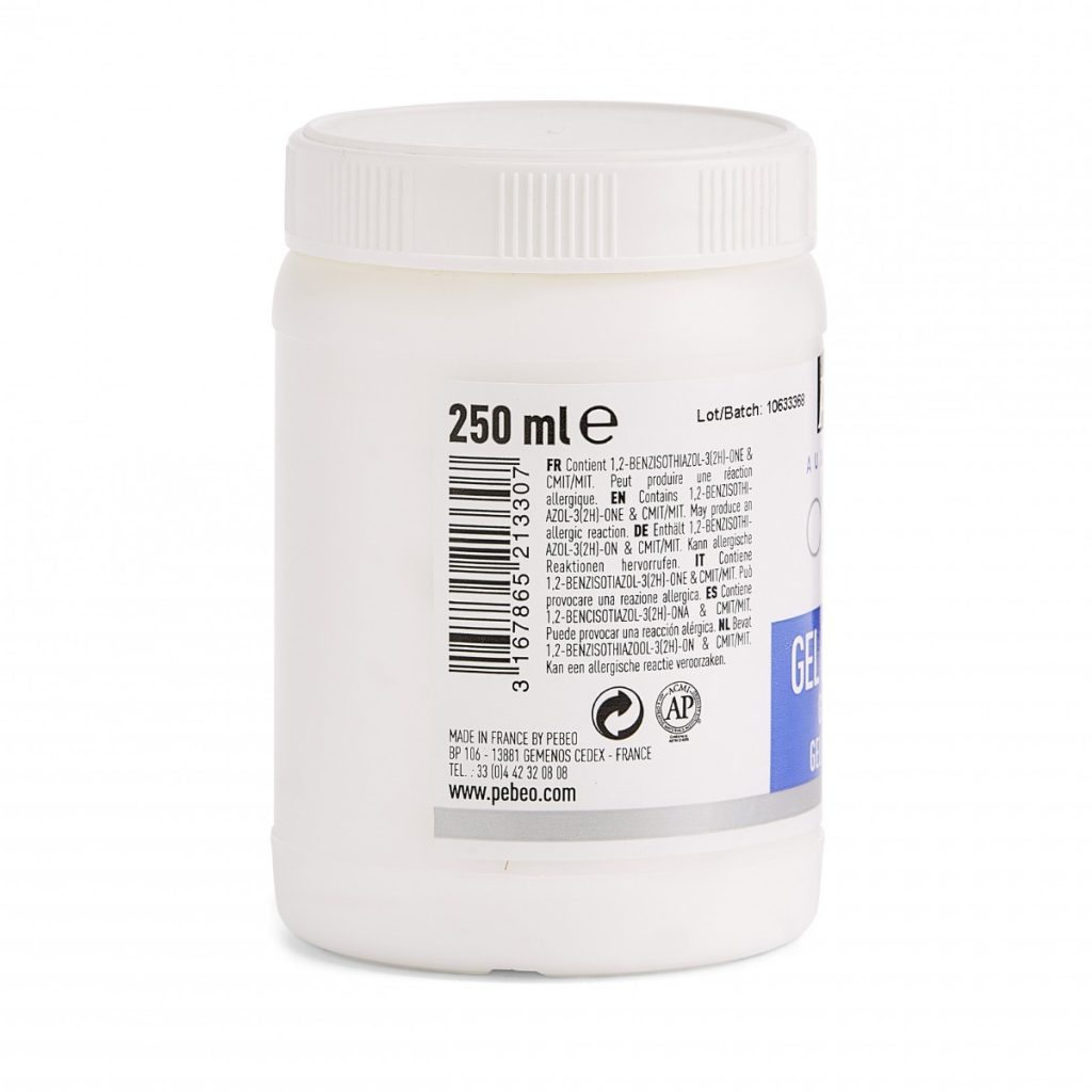 Pébéo ARTIST ACRYLICS 250 ML GEL BRILLANT Vue de dos