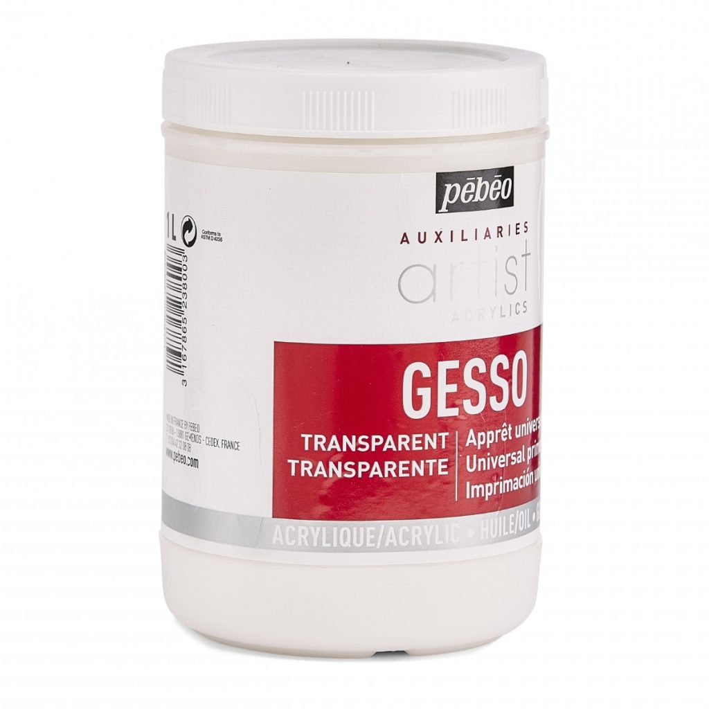 Pébéo ARTIST ACRYLICS 1 L GESSO TRANSPARENT Vue de droite