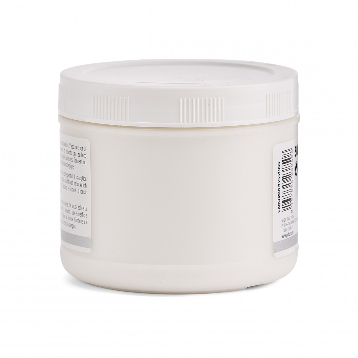 Pébéo Gesso Blanc ARTIST ACRYLICS 500 ML GESSO TRANSPARENT Vue de dos