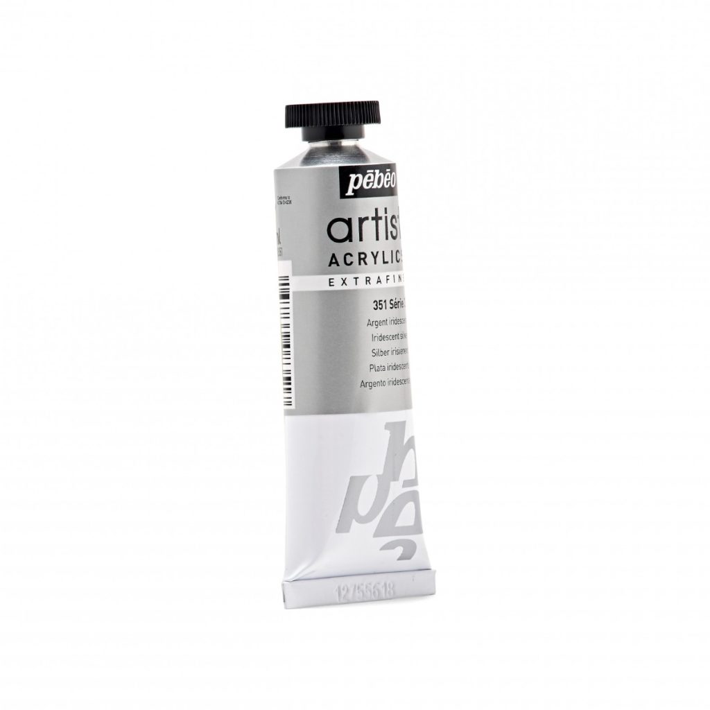 Pébéo Peinture Acrylique ARTIST ACRYLICS 37 ML ARGENT Vue de droite
