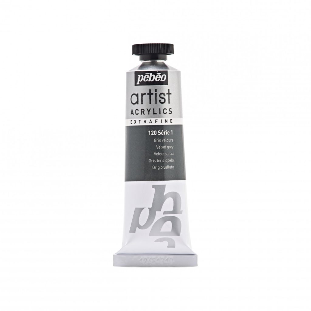 Pébéo Peinture Acrylique ARTIST ACRYLICS 37 ML GRIS VELOURS Vue de face