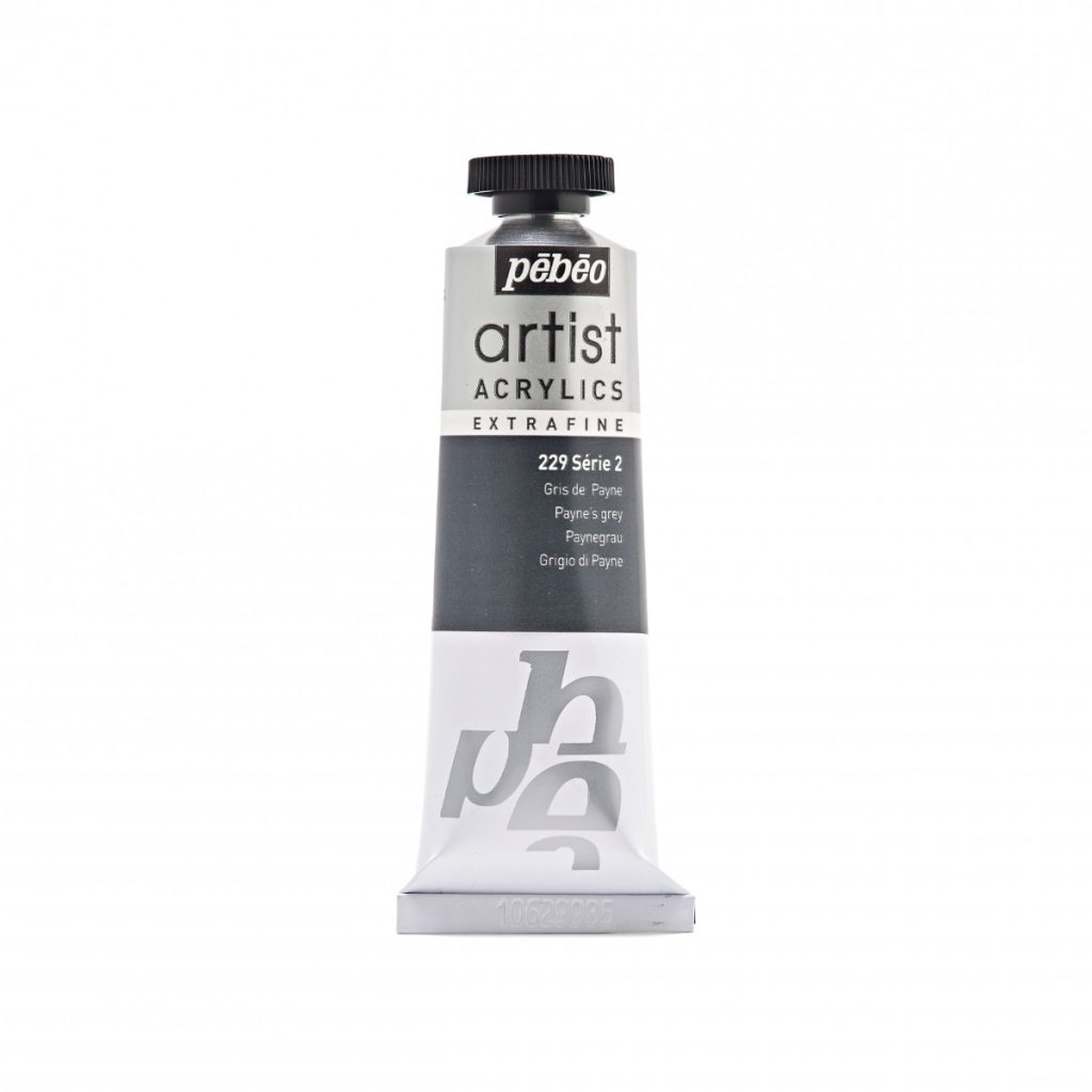 Pébéo Peinture Acrylique ARTIST ACRYLICS 37 ML GRIS DE PAYNE Vue de face