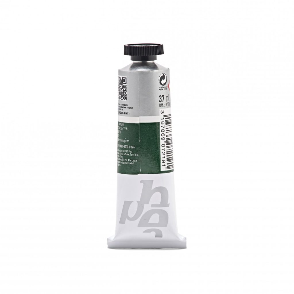 Pébéo Peinture Acrylique ARTIST ACRYLICS 37 ML EMERAUDE DE PHTALOCYANINE Vue de dos