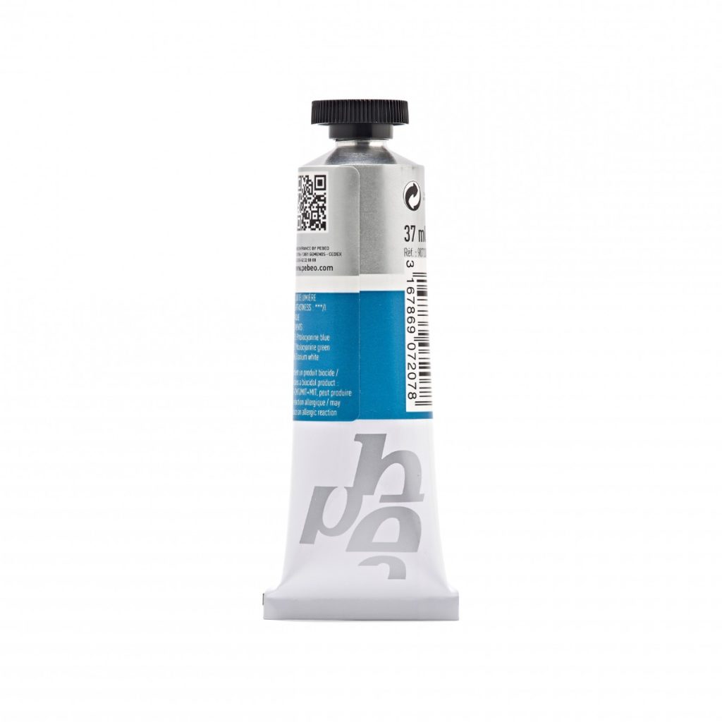 Pébéo Peinture Acrylique ARTIST ACRYLICS 37 ML BLEU TURQUOISE Vue de dos