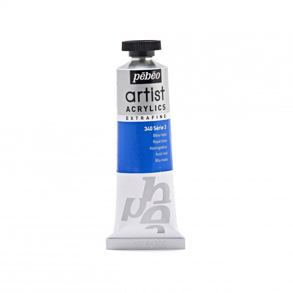 Pébéo Peinture Acrylique ARTIST ACRYLICS 37 ML BLEU ROYAL Vue de face