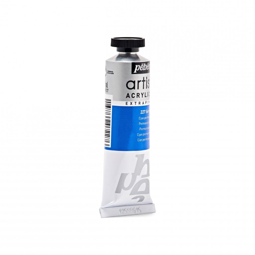 Pébéo Peinture Acrylique ARTIST ACRYLICS 37 ML CYAN PERMANENT Vue de droite