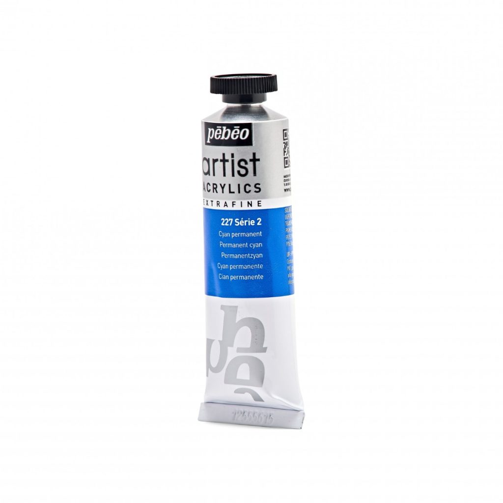Pébéo Peinture Acrylique ARTIST ACRYLICS 37 ML CYAN PERMANENT Vue de gauche