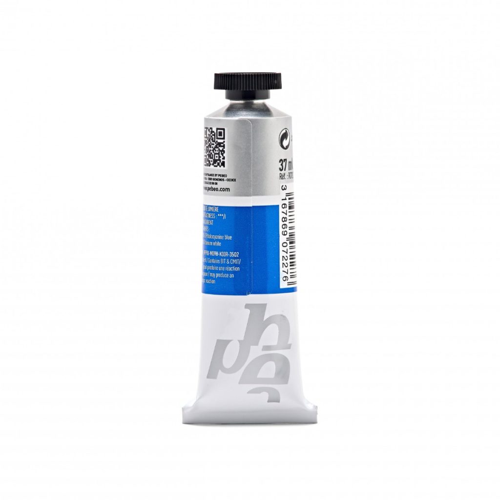 Pébéo Peinture Acrylique ARTIST ACRYLICS 37 ML CYAN PERMANENT Vue de dos