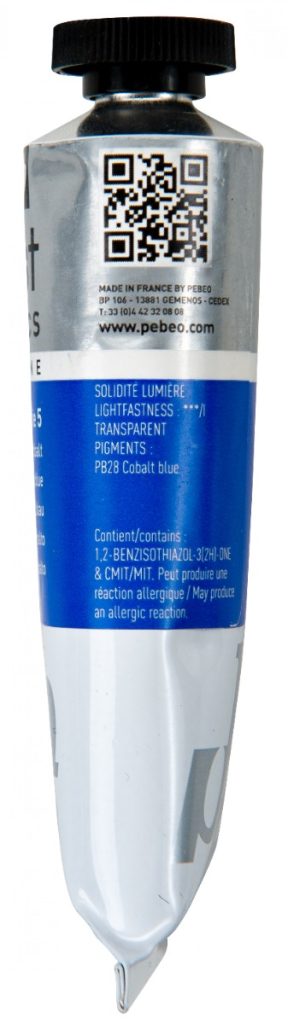 Pébéo Peinture Acrylique ARTIST ACRYLICS 37 ML BLEU DE COBALT VERITABLE Vue de gauche