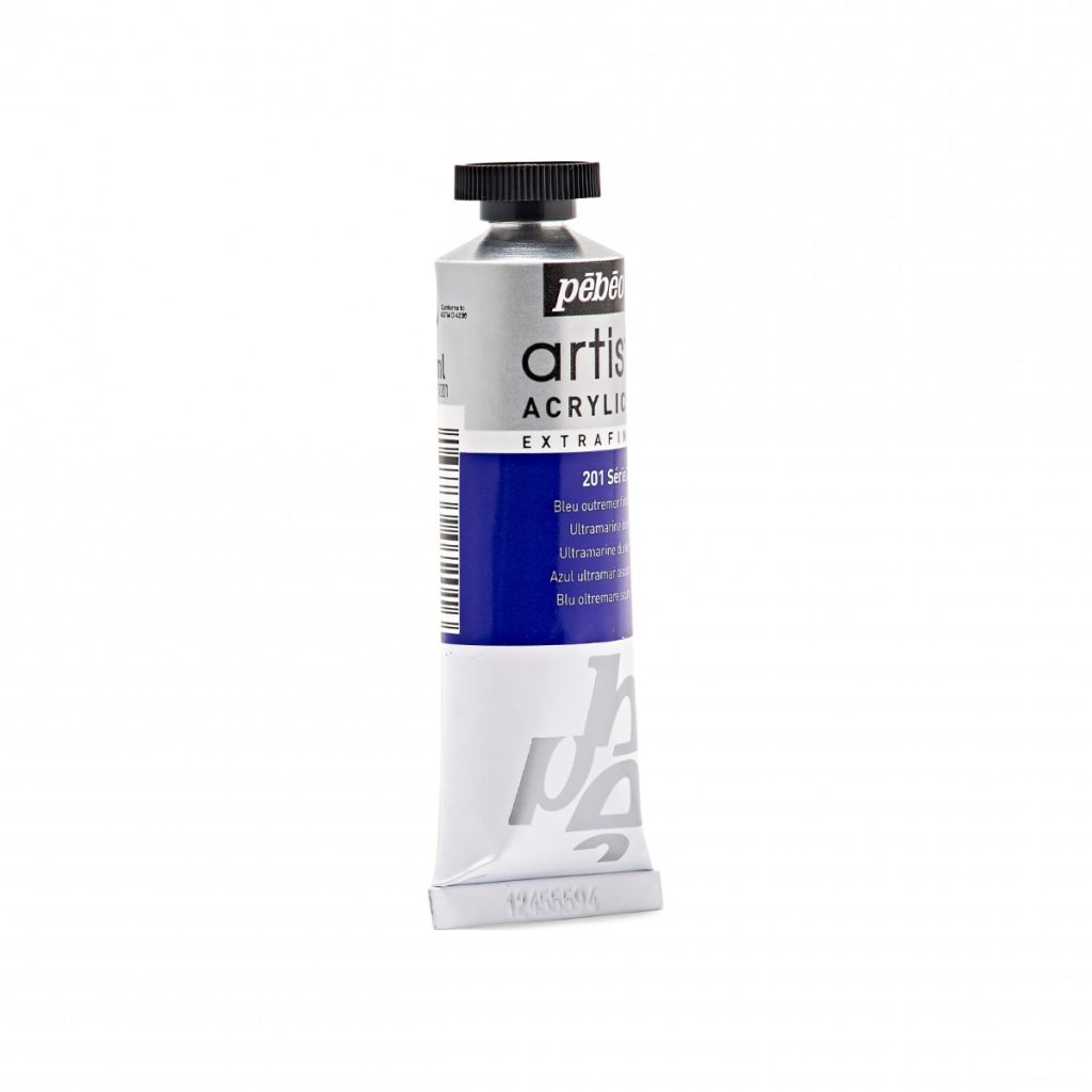 Pébéo Peinture Acrylique ARTIST ACRYLICS 37 ML BLEU OUTREMER FONCE Vue de droite