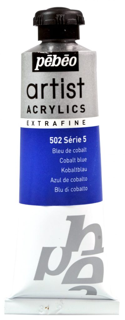 Pébéo Peinture Acrylique ARTIST ACRYLICS 37 ML BLEU DE COBALT VERITABLE Vue de face