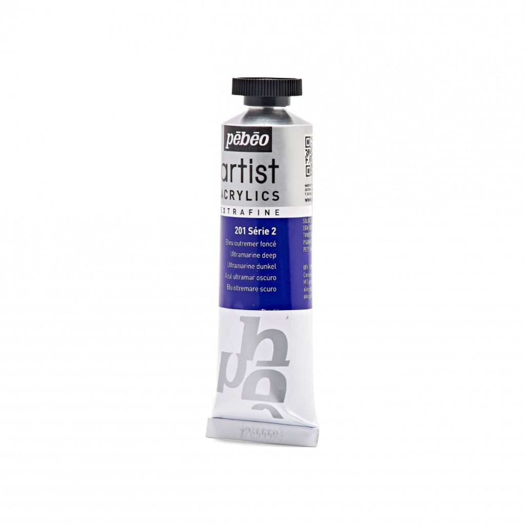 Pébéo Peinture Acrylique ARTIST ACRYLICS 37 ML BLEU OUTREMER FONCE Vue de gauche