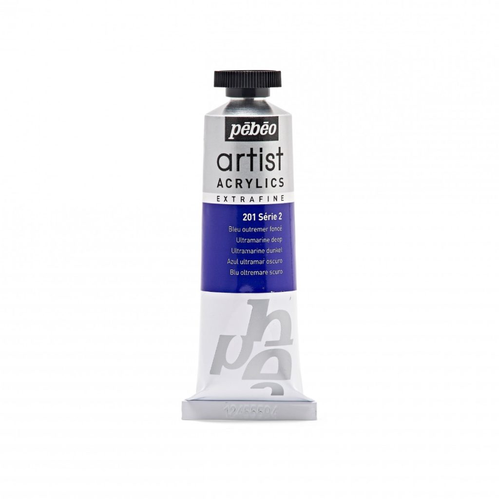 Pébéo Peinture Acrylique ARTIST ACRYLICS 37 ML BLEU OUTREMER FONCE Vue de face