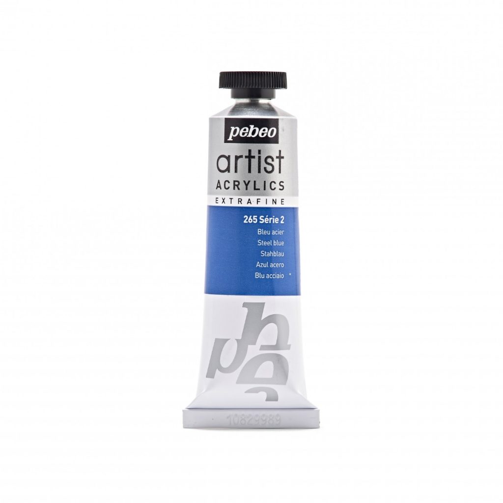 Pébéo Peinture Acrylique ARTIST ACRYLICS 37 ML BLEU ACIER Vue de face