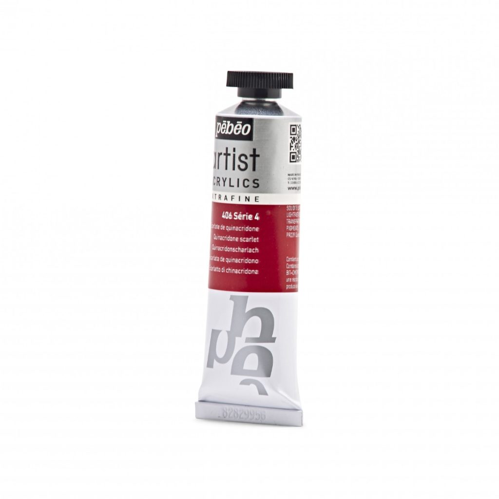 Pébéo Peinture Acrylique ARTIST ACRYLICS 37 ML ECARLATE DE QUINACRIDONE Vue de gauche