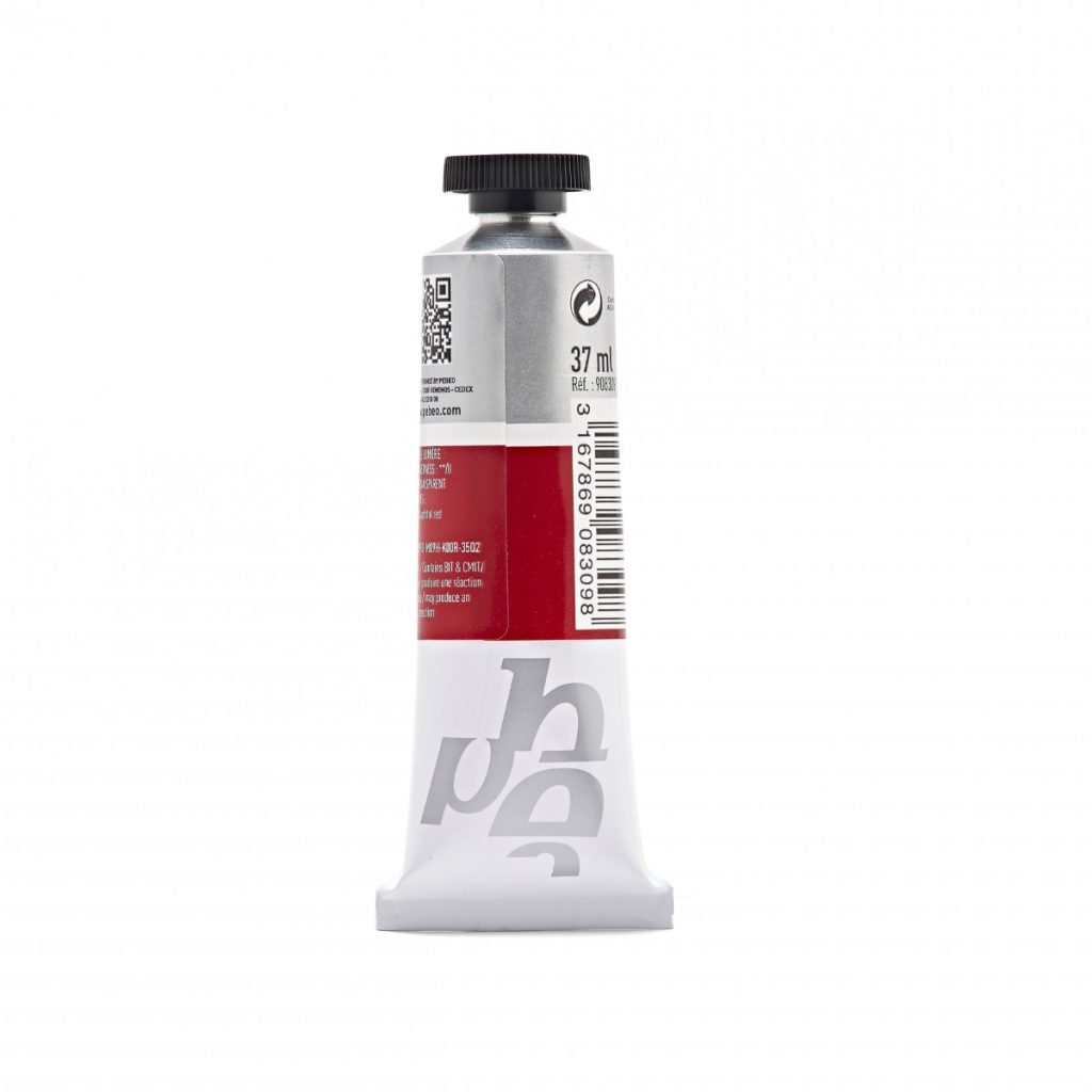 Pébéo Peinture Acrylique ARTIST ACRYLICS 37 ML CARMIN NAPHTOL Vue de dos