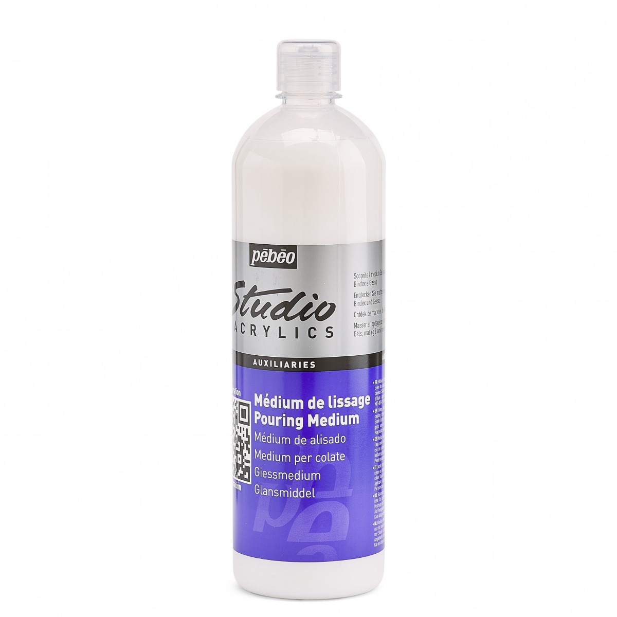 Pébéo STUDIO ACRYLICS MEDIUM LISSAGE FLACON 1 L Vue de gauche