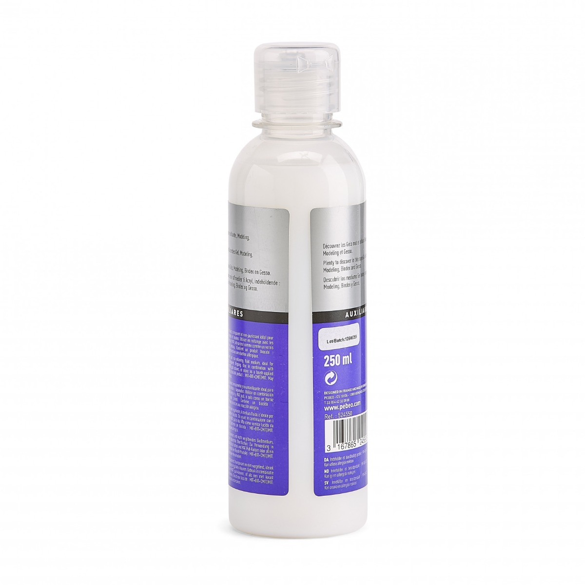 Pébéo STUDIO ACRYLICS MEDIUM LISSAGE FLACON 250 ML Vue de dos