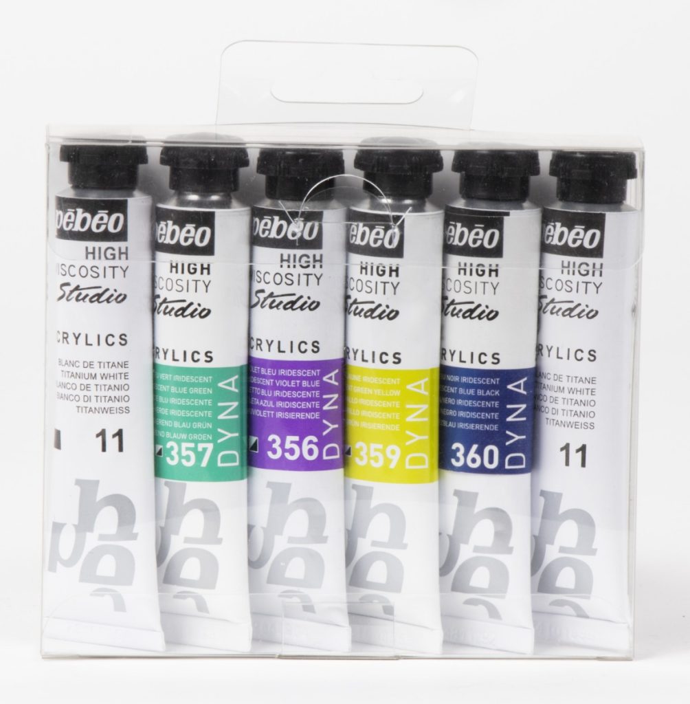 Pébéo ACRYLIC STUDIO PACK DYNA 6 Tubes de 20 ML Vue de face