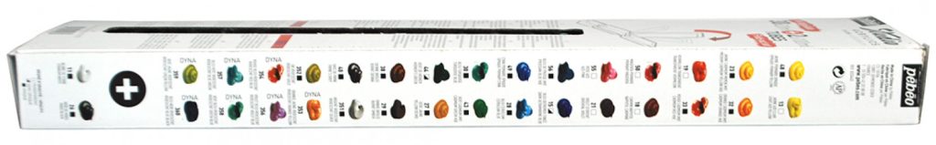 Pébéo ÉTUI 30 TUBES DE 20 ML + 2 TUBES 100 ML ASSORTIS Palette de couleur