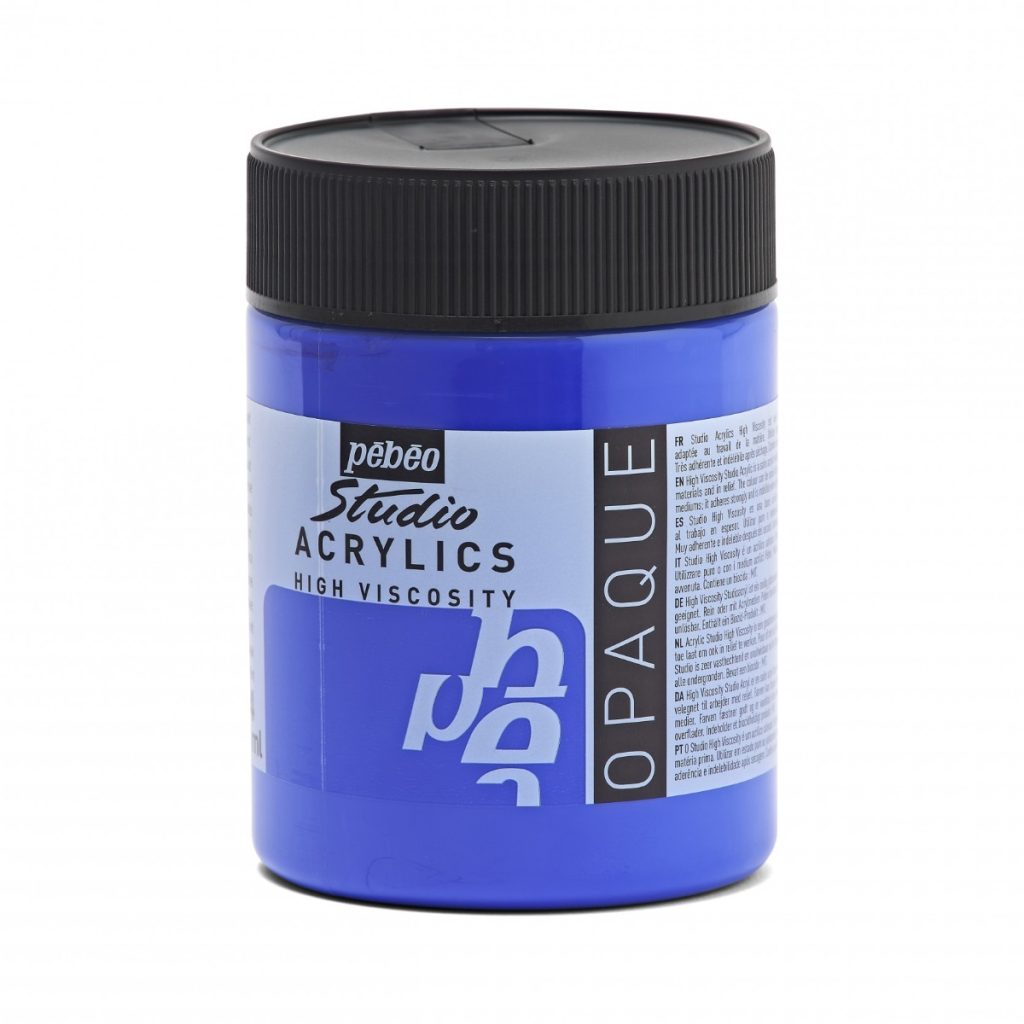 Pébéo ACRYLIQUE FINE STUDIO ACRYLICS 500 ML BLEU COBALT OPAQUE IMITATION Vue de gauche