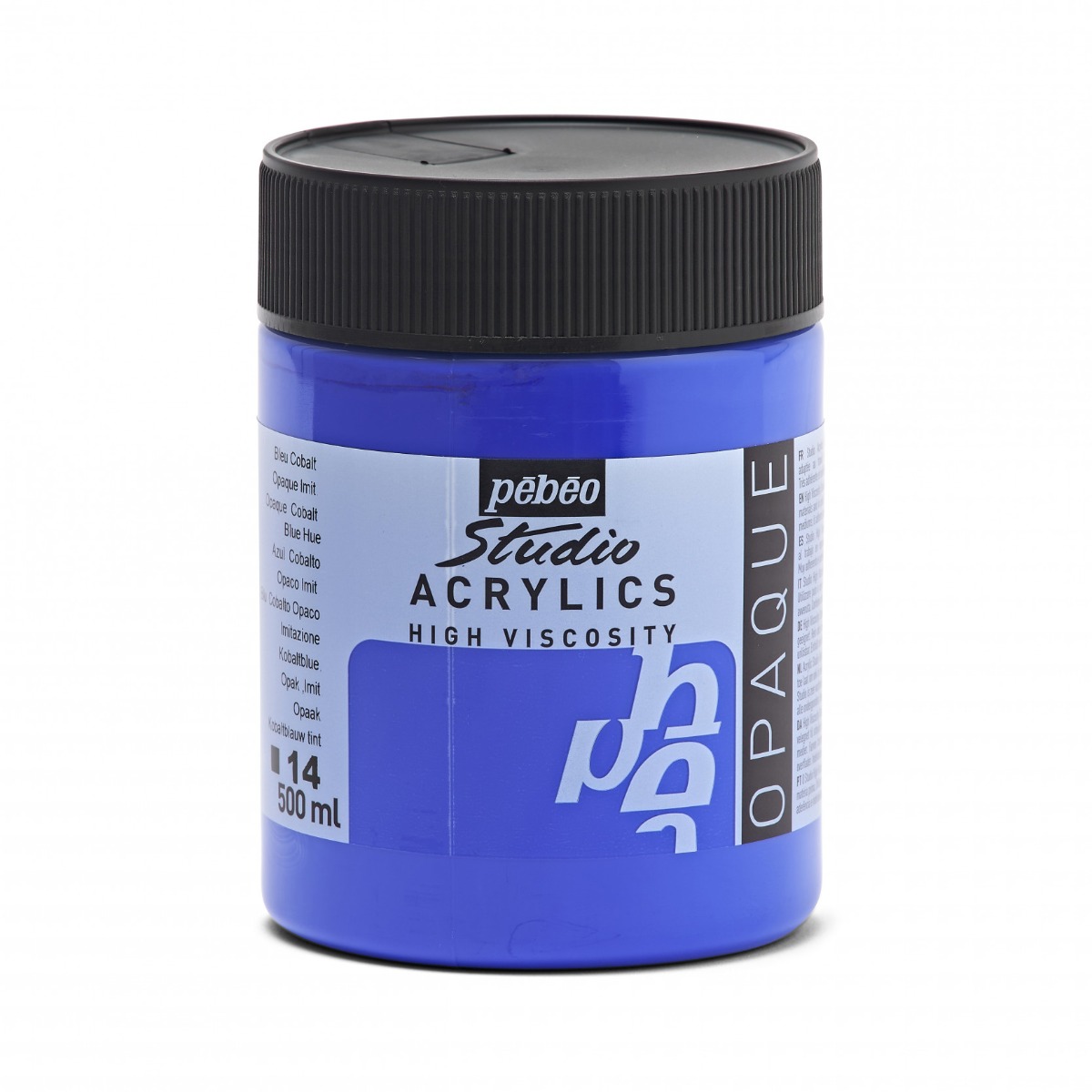 Finestudioacrylics500mlbleucobaltopaqueimitation