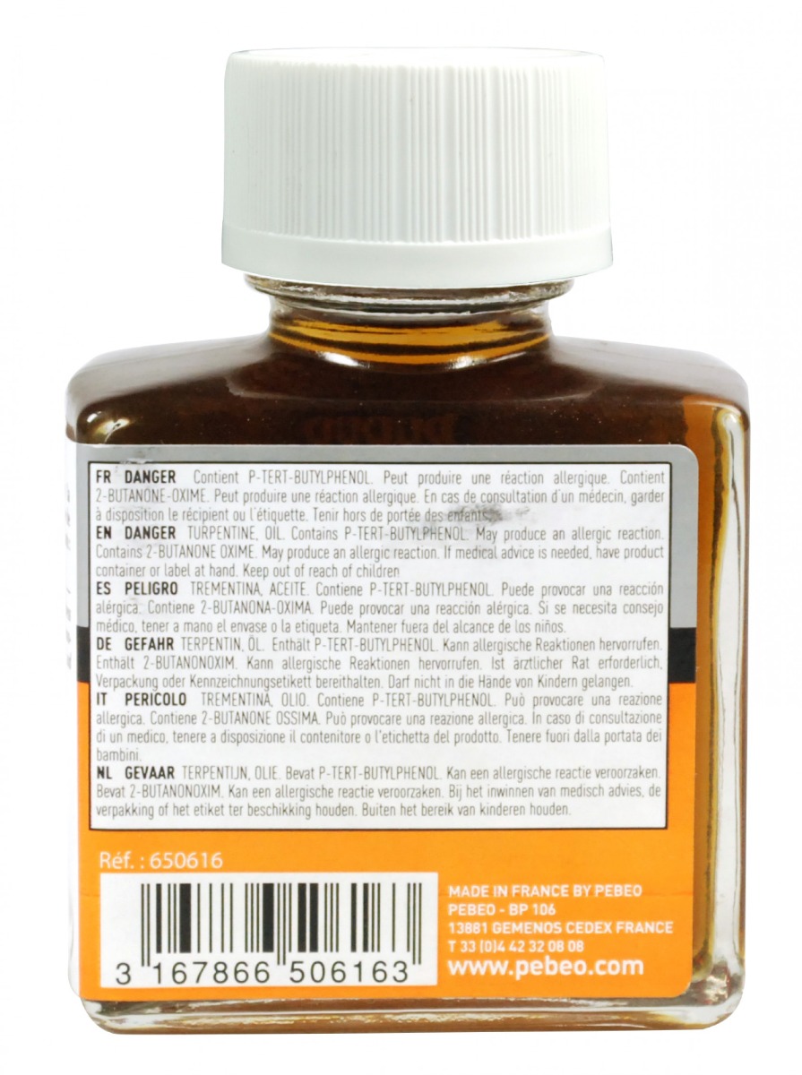 Pébéo MÉDIUM SICCATIF 75 ML Vue de dos